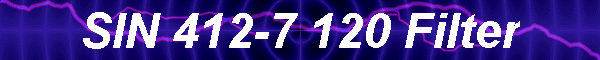 SIN 412-7 120 Filter